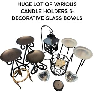 12PC LOT VARIOUS DECORATIVE CANDLE HOLDERS▪︎NWT, NWOT & GREAT PRELOVED CONDITION